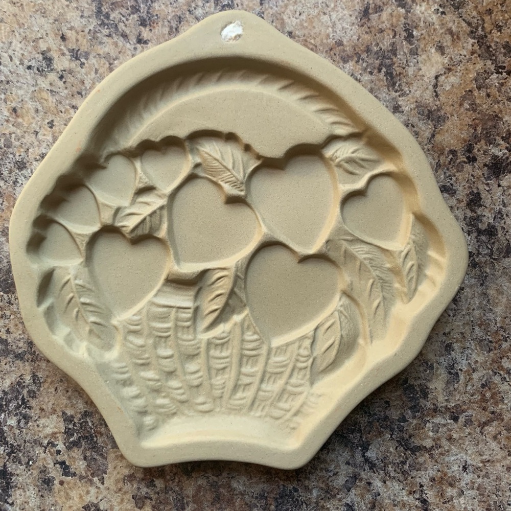 Brown Bag Basket of Hearts Cookie Art Mold